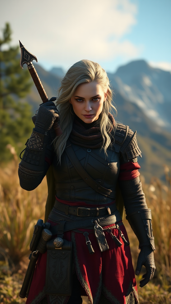 A magical character from Witcher 3 game