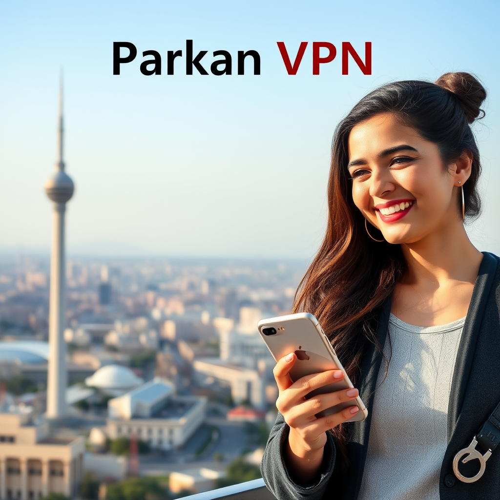 A man and woman with Parkan VPN banner.