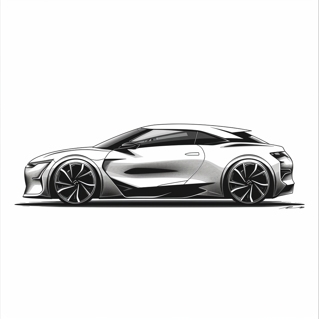 A modern black and white Citroen concept