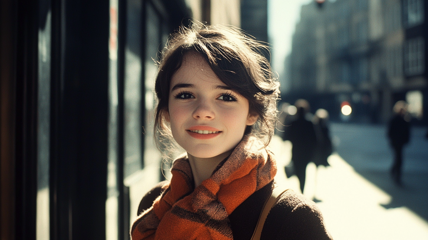 A scared young girl in 1967 London.