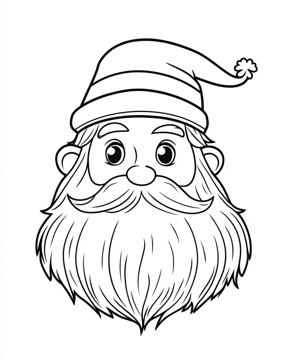 A simple leprechaun coloring page for children