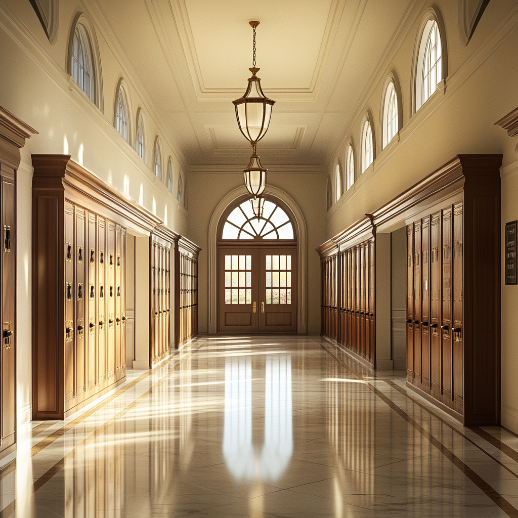 A stunning 8K image of Monarch Academy hallway