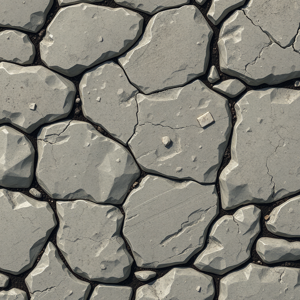 A textured stone with anime style design.