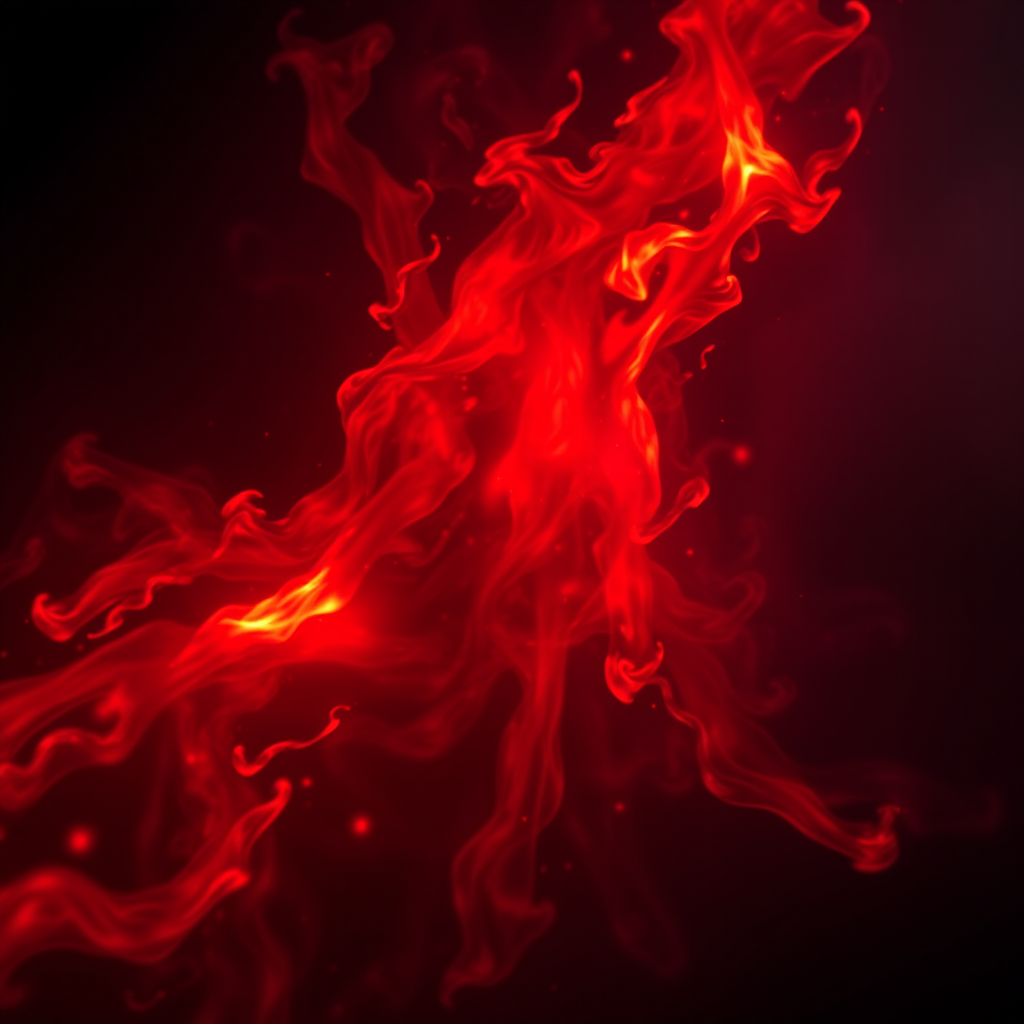 Abstract Cinematic 3D Flames Art