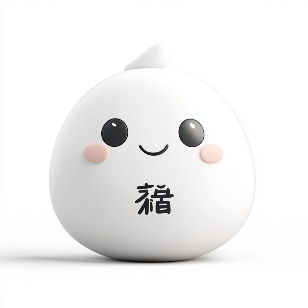 Adorable plush toy inspired by Chinese character