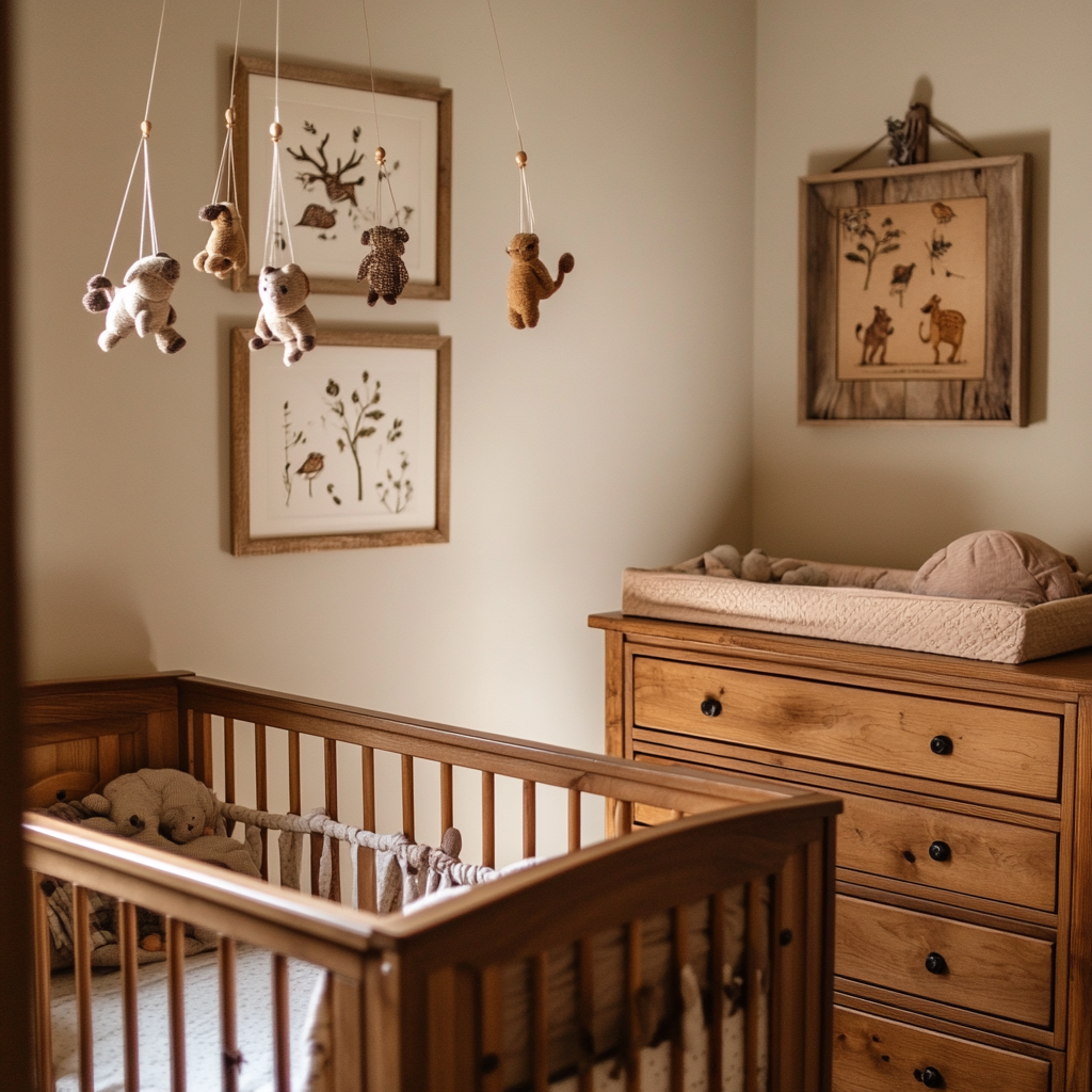 Adorable woodland nursery for baby boy