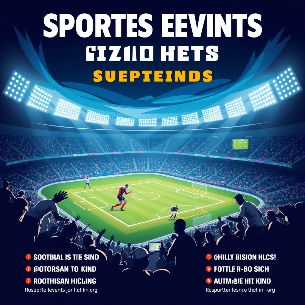 Advertisement for Exciting Sports Events