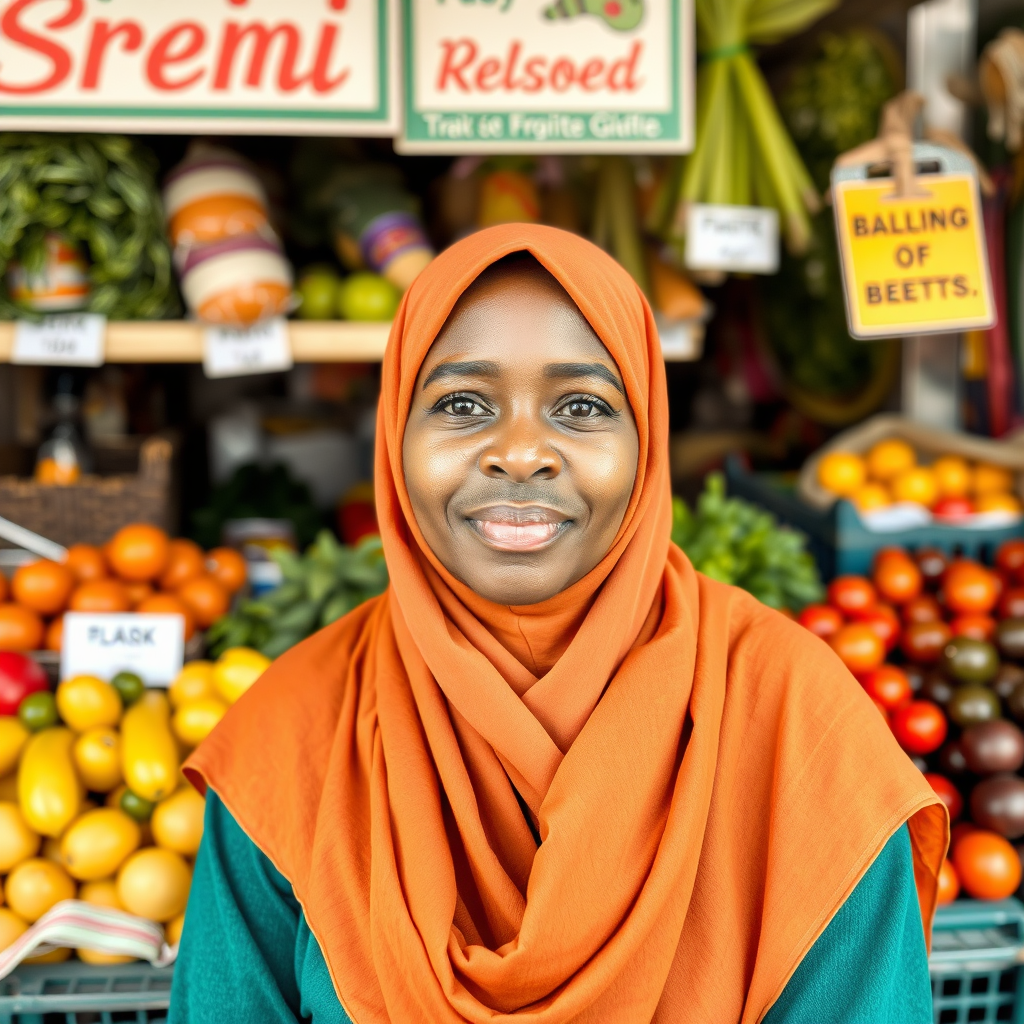 Aisha Bello Proudly Stands by Her Produce Shop