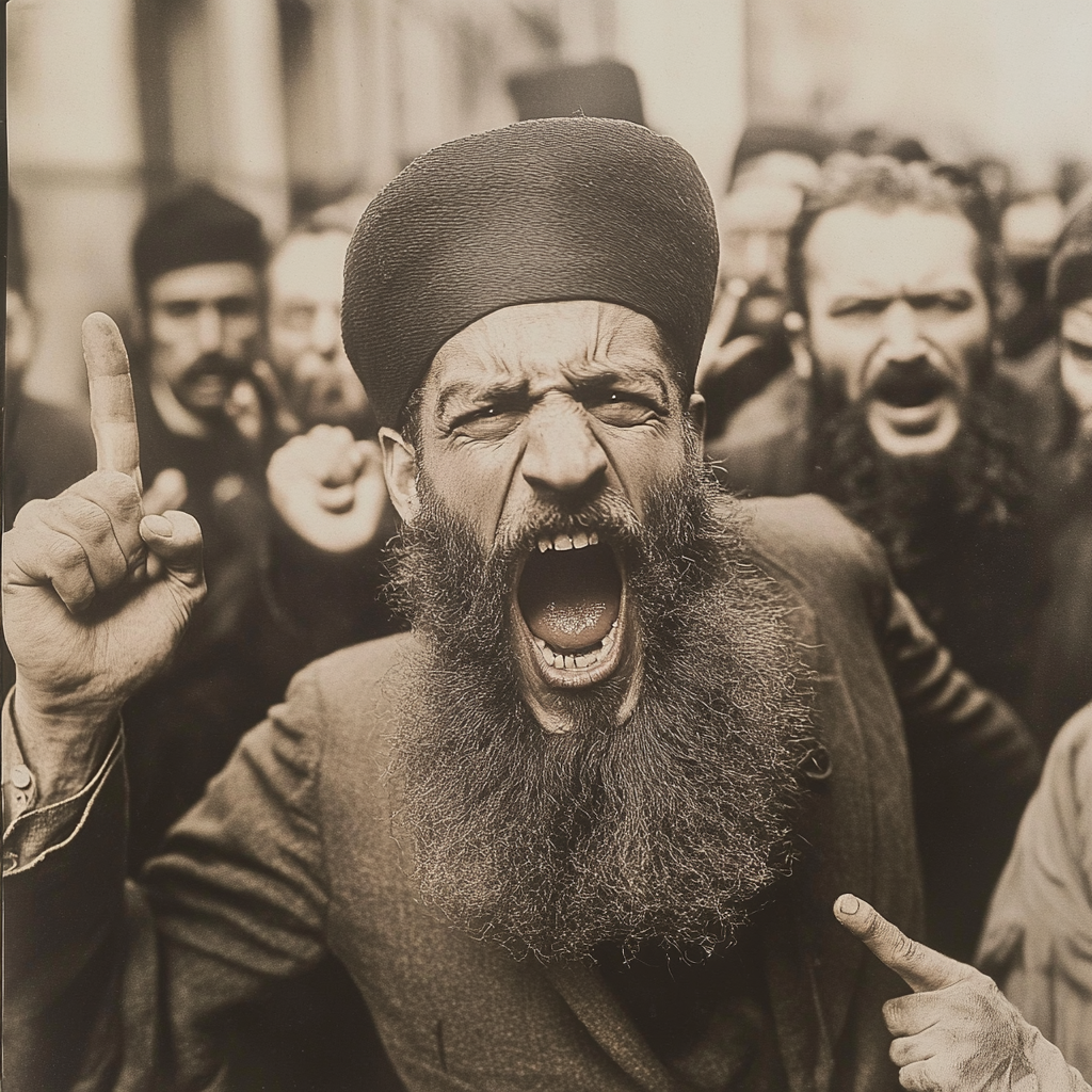 An Angry Mullah Riot in Sweden, 1920