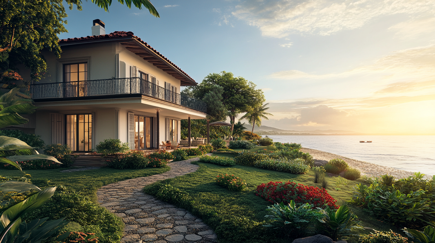 An Elegant House by the Beach, Peaceful Setting