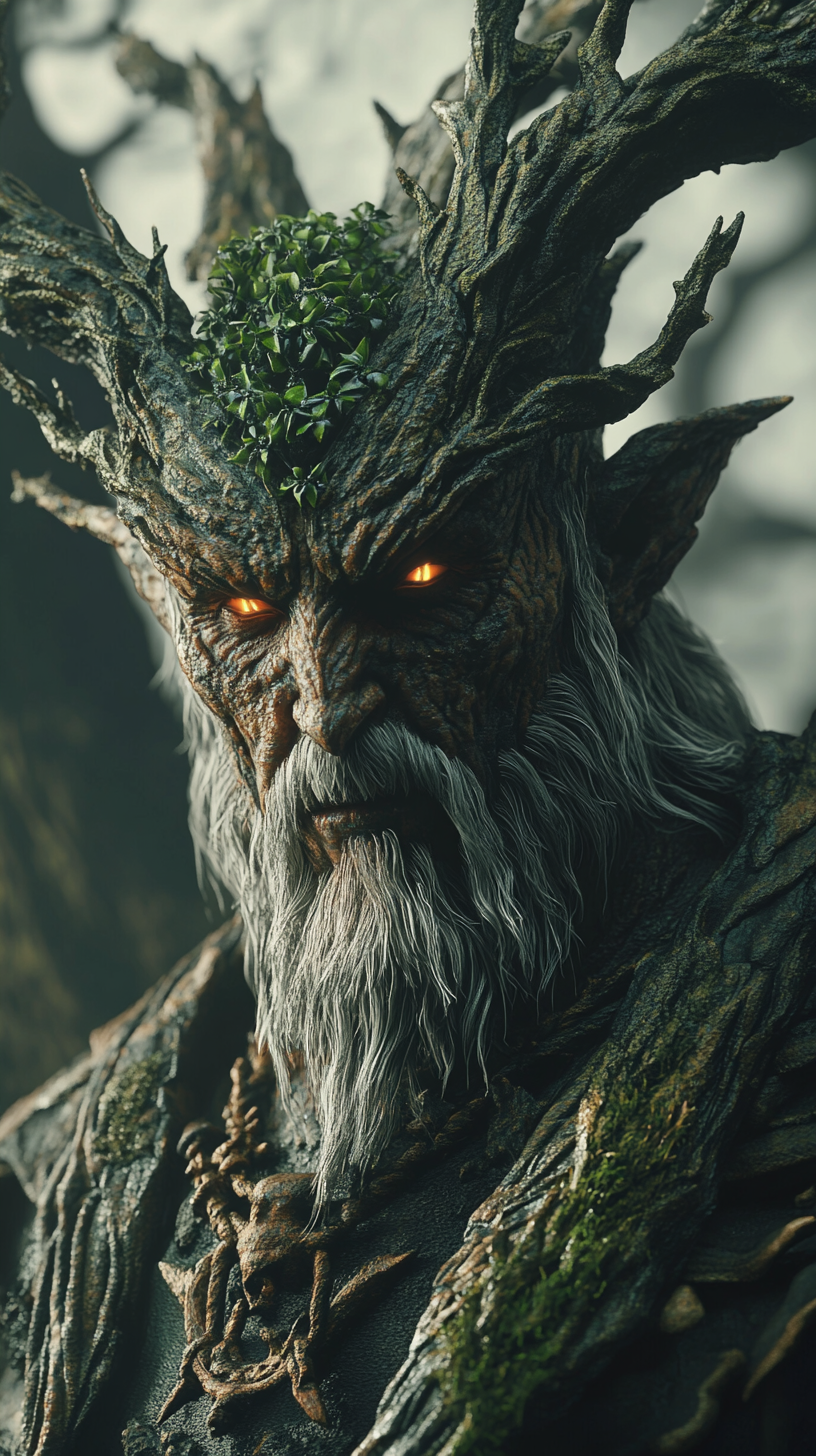 An Intricate Evil Druid God in Ultra Realistic Image