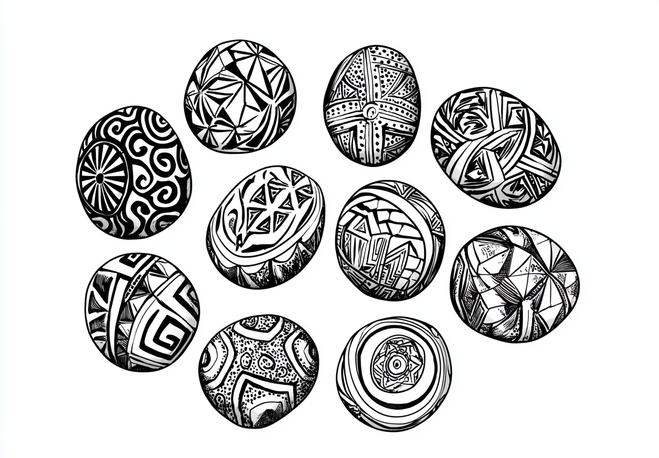 Ancient Slavic Style Potato Balls with Roman Patterns