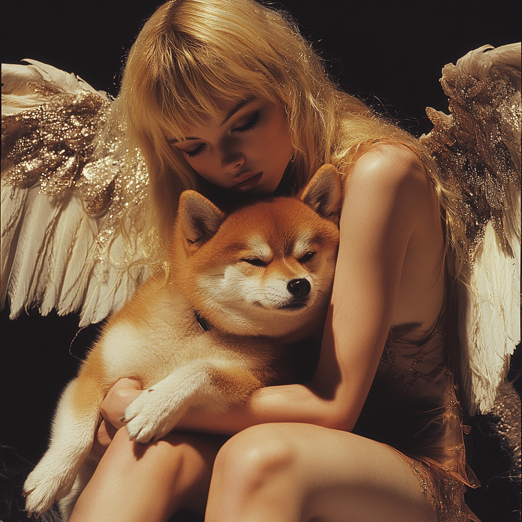 Angel Girl with Puppy from Kubrick's Film