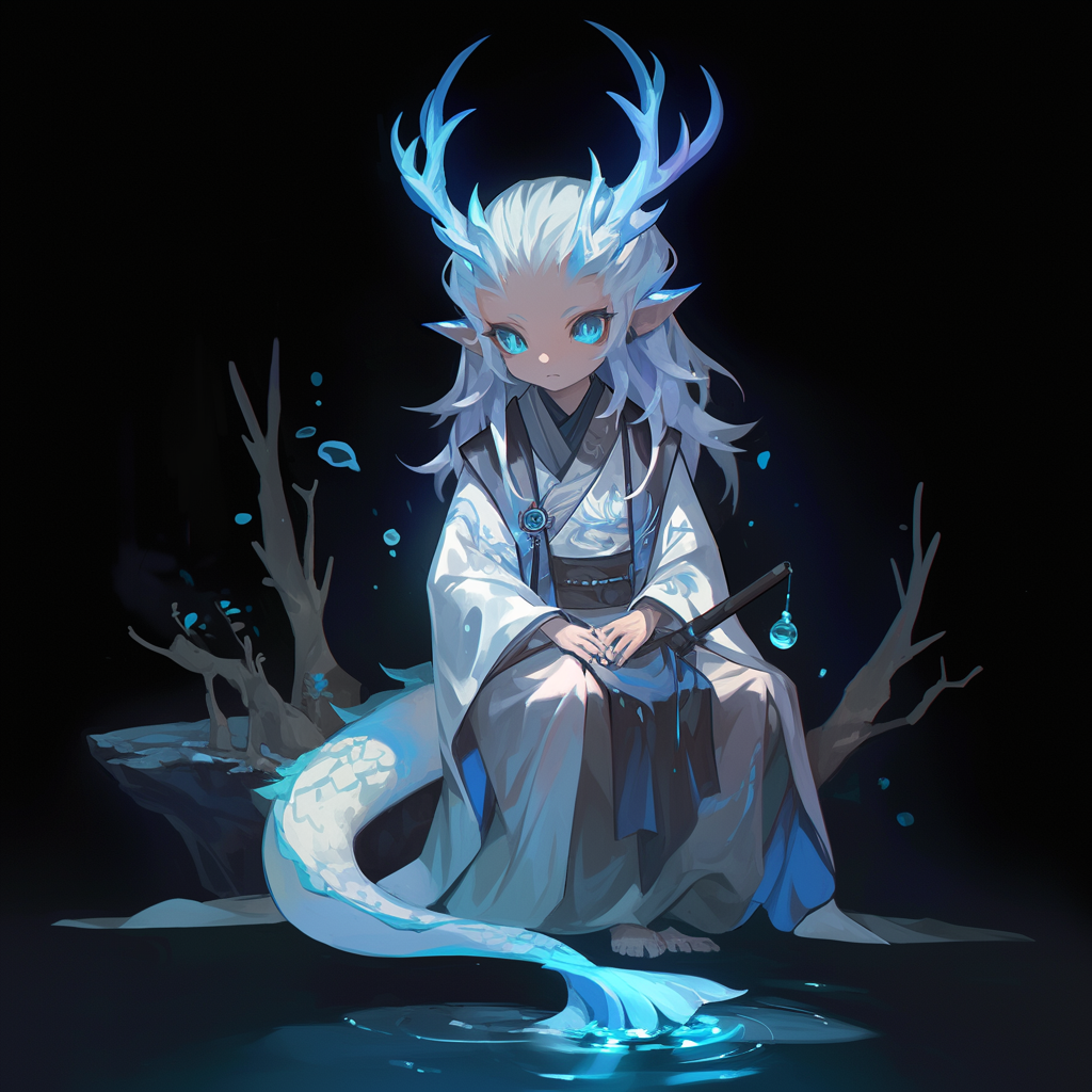 Ao Bing, dragon prince boy with water trends