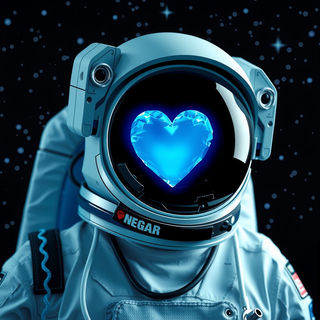 Astronaut Doctor Negar Loves Light Blue Space