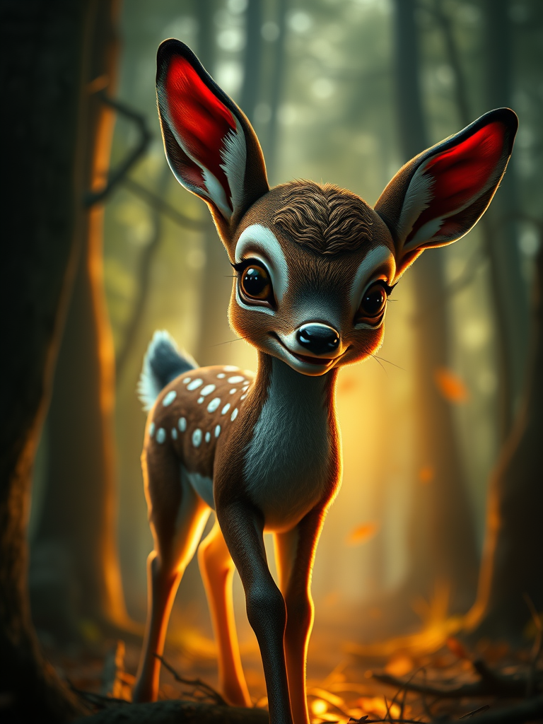 Bambi's Scary Encounter in Insane, Dramatic Forest