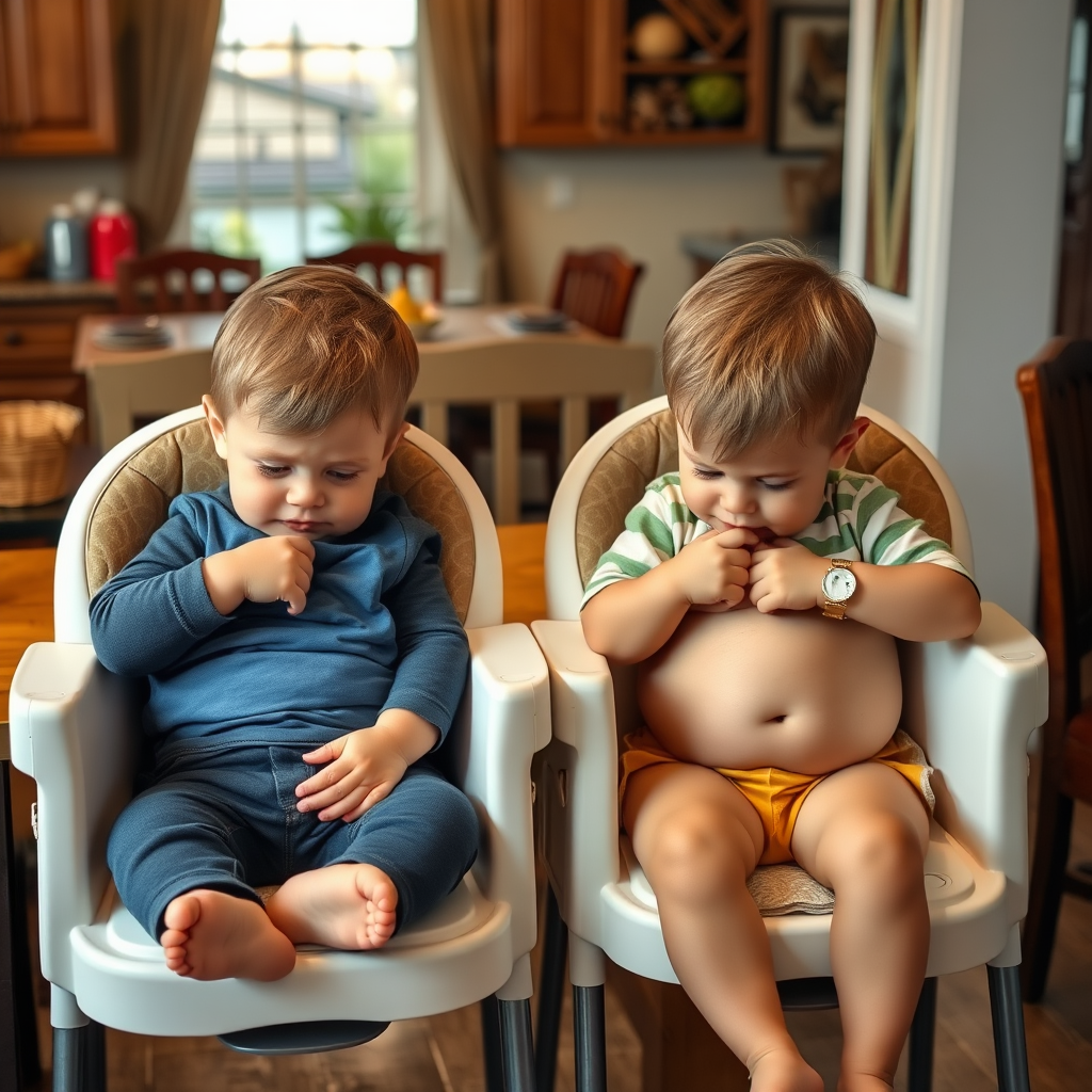 Brothers Becoming Bigger at the Dinner Table