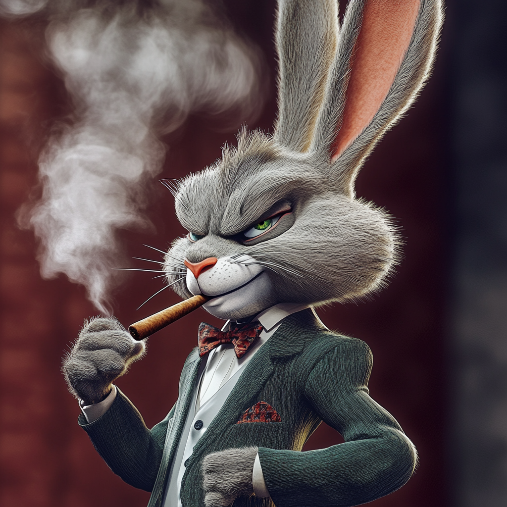 Bugs Bunny, the Gangster Nugget, in Action.