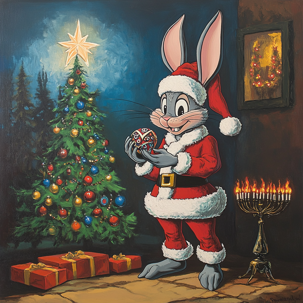 Bugs Bunny celebrates holidays with friends