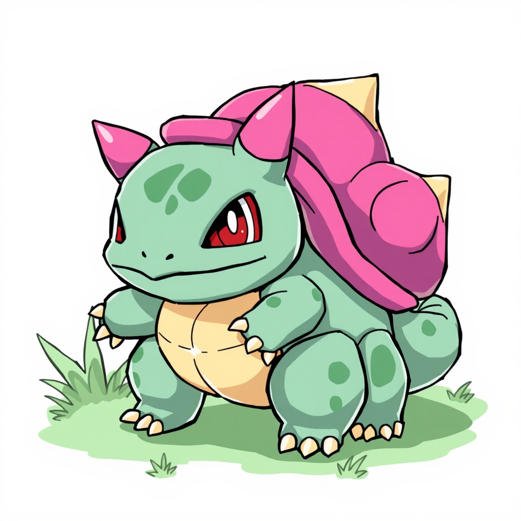 Bulbasaur Pokemon in Digimon Style