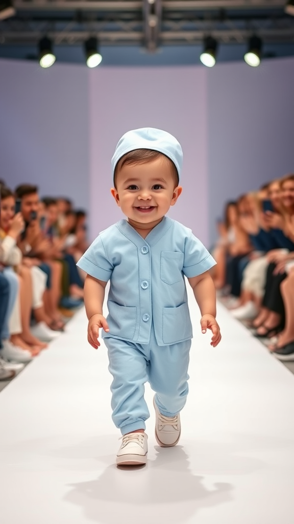 Charming Baby Nurse Strutting Runway: TikTok Aesthetic