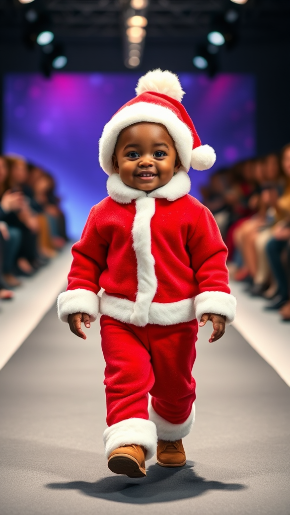 Chic Santa Baby Spreads Holiday Cheer.