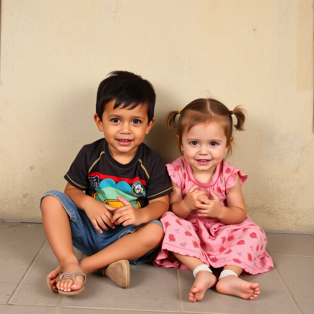 Children playing happily in the park.