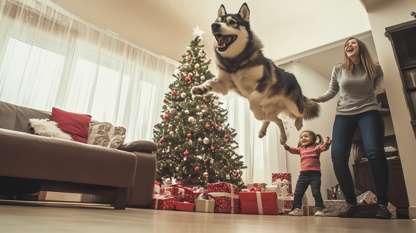 Christmas Celebration at a Mexican Modern House