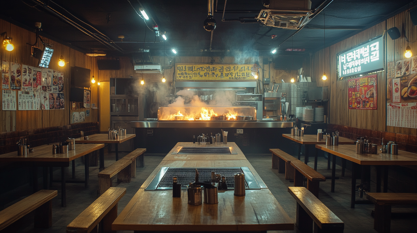 Classic Korean BBQ Restaurant with Nostalgic Atmosphere