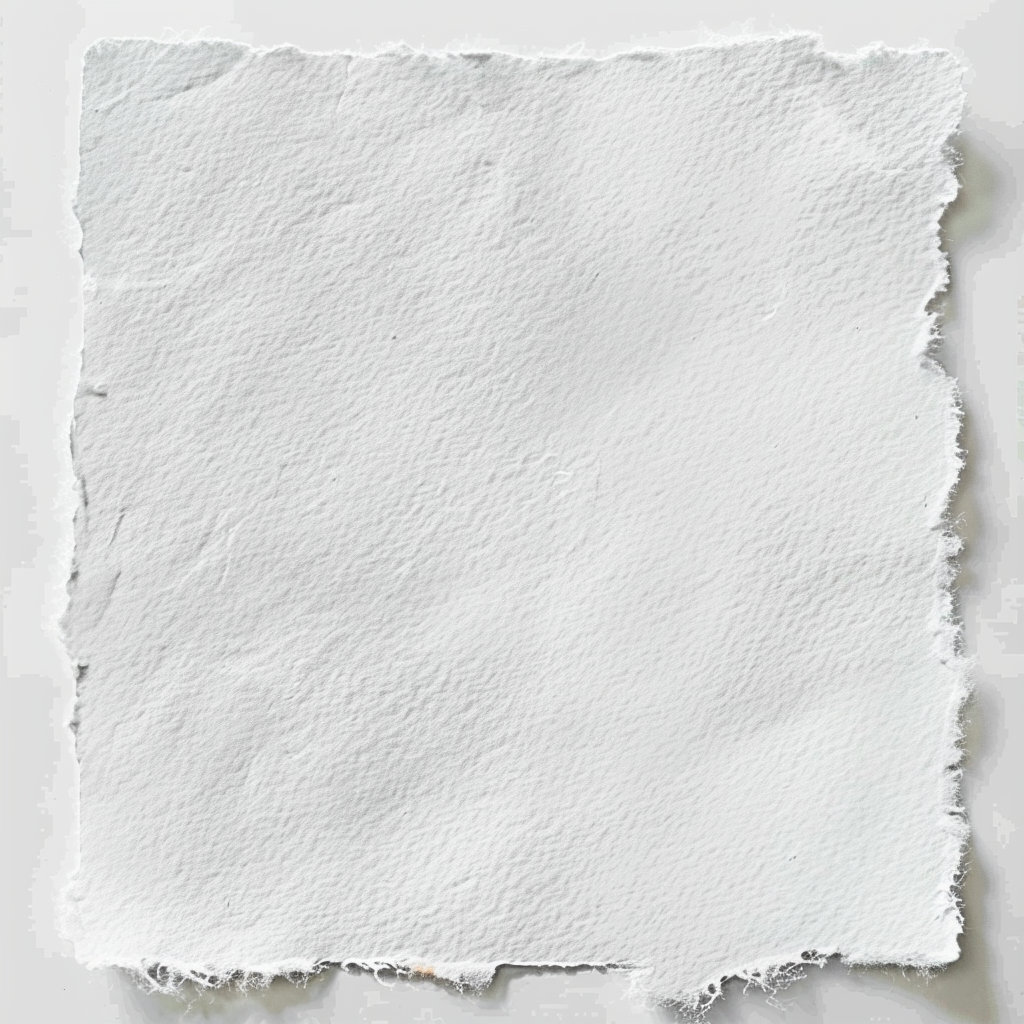 Close-up smooth white watercolor paper texture