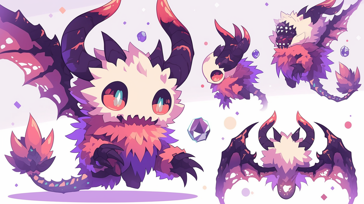 Colorful MapleStory Monster with Cute Pixel Art Style