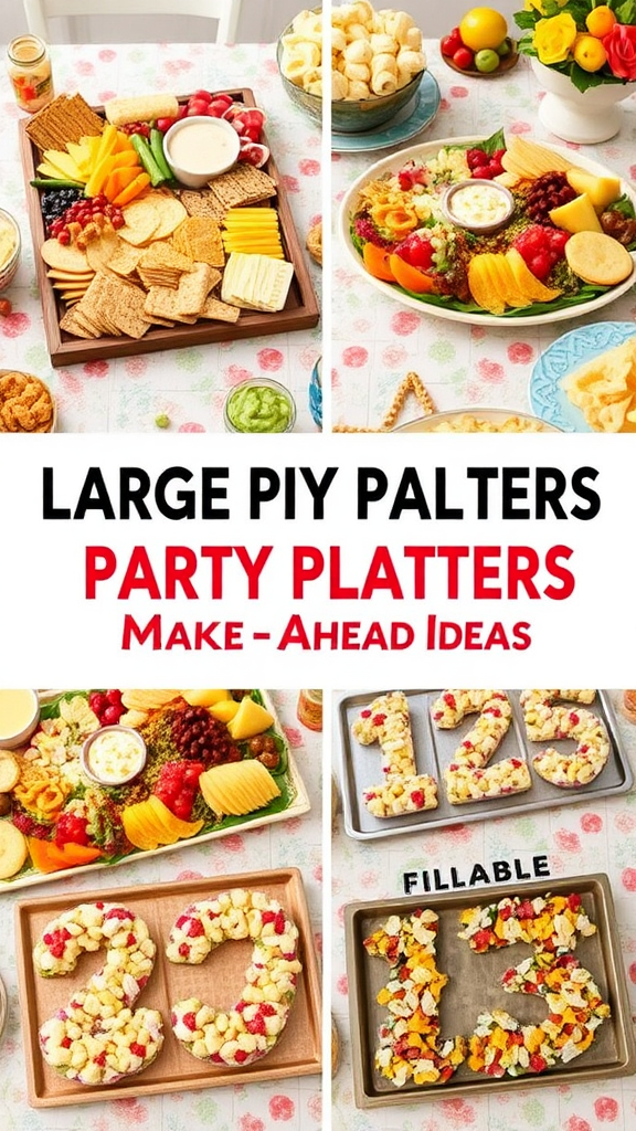 Colorful Party Platters and Celebration Snack Ideas