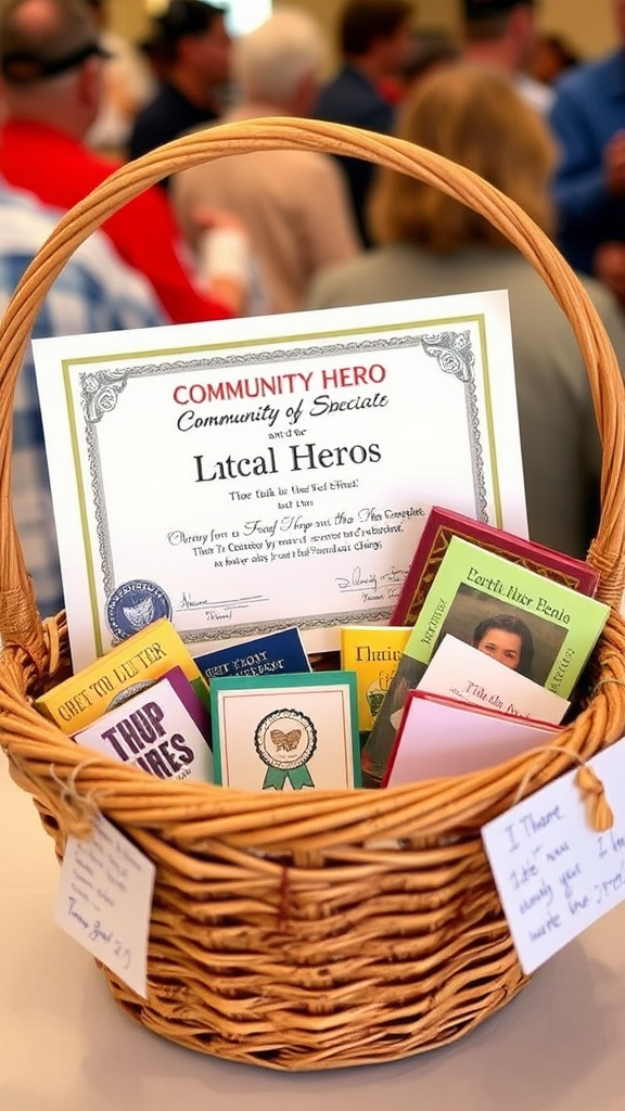 Community Hero Basket with Certificates and Gifts