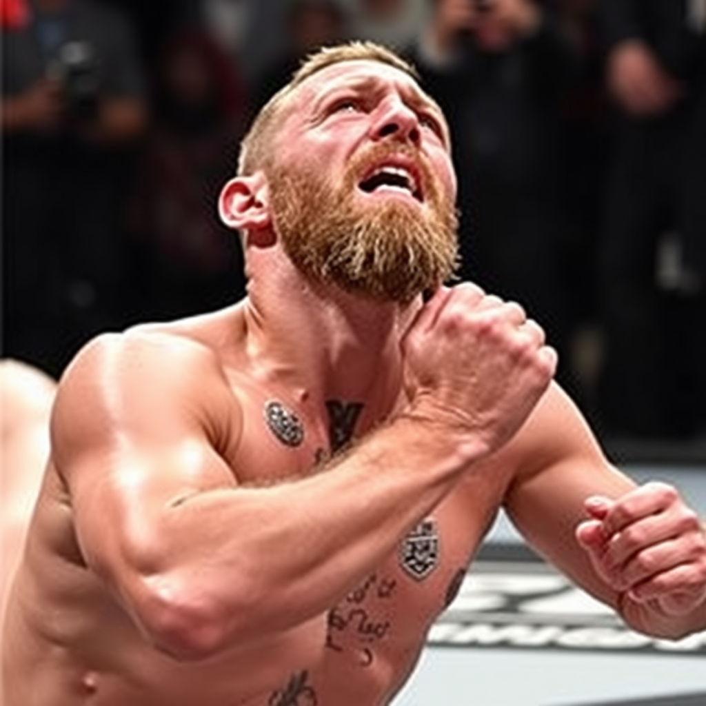Conor McGregor's Distressed and Pleading Pose