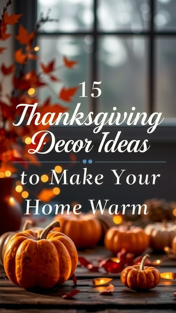 Cozy Thanksgiving Decor Ideas for Warm Home.