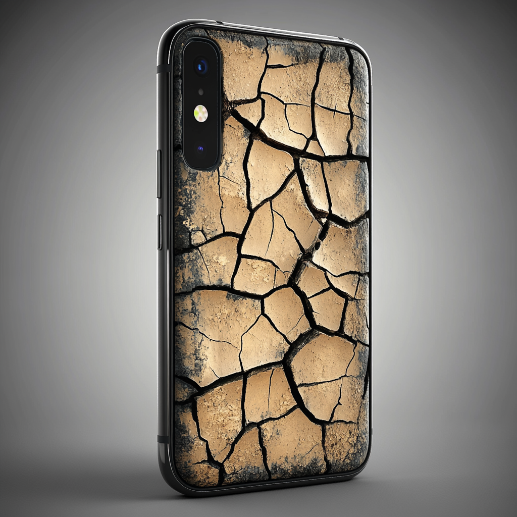 Cracked Earth Smartphone: A Unique Natural Design