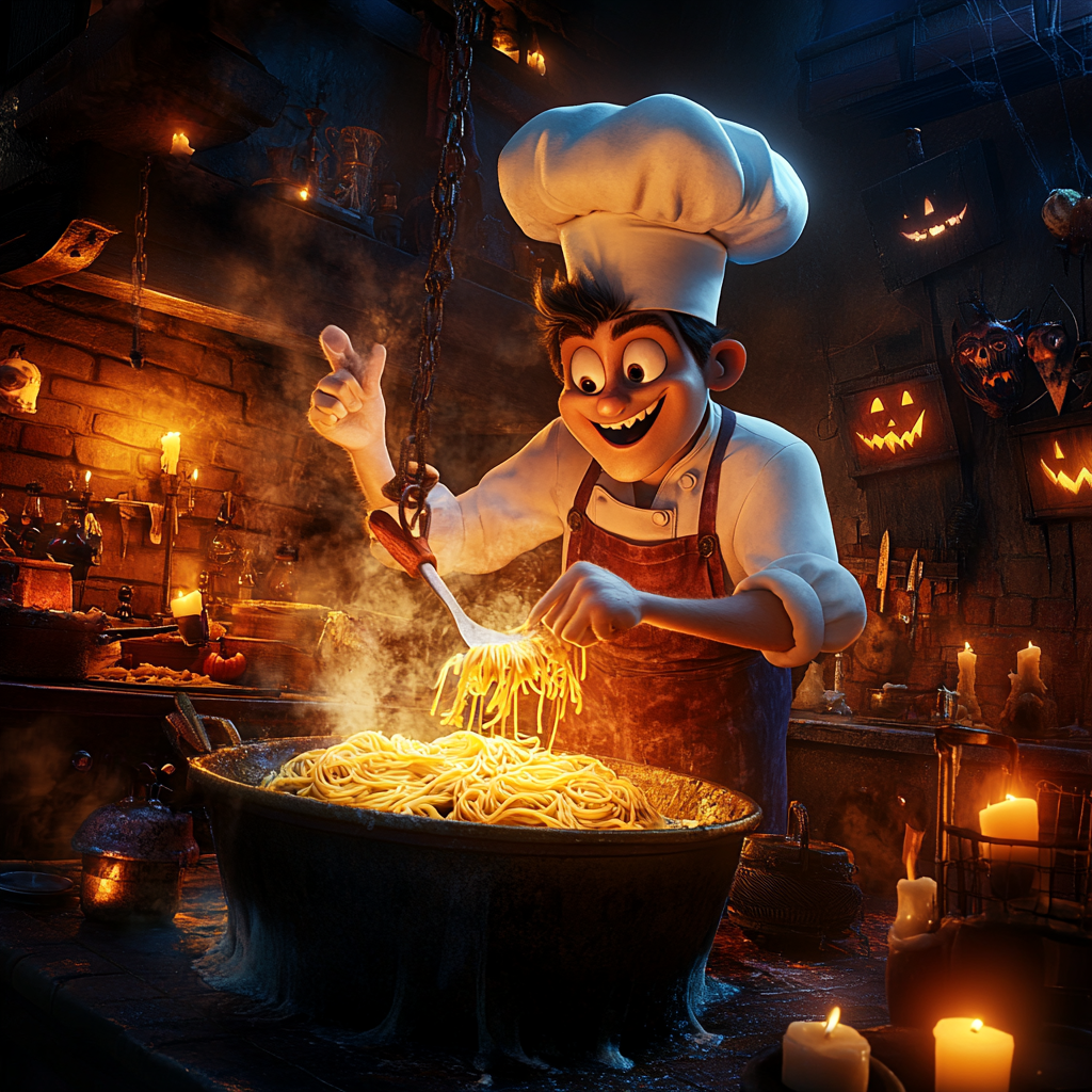 Crazy Chef's Spooky Pasta Cook-off: Disney Movie Poster