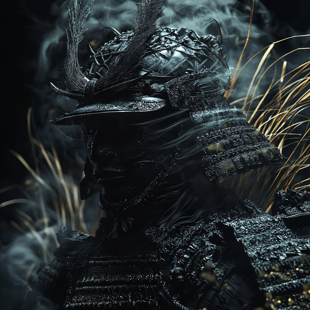 Dark Spirit Samurai in Obsidian Armor