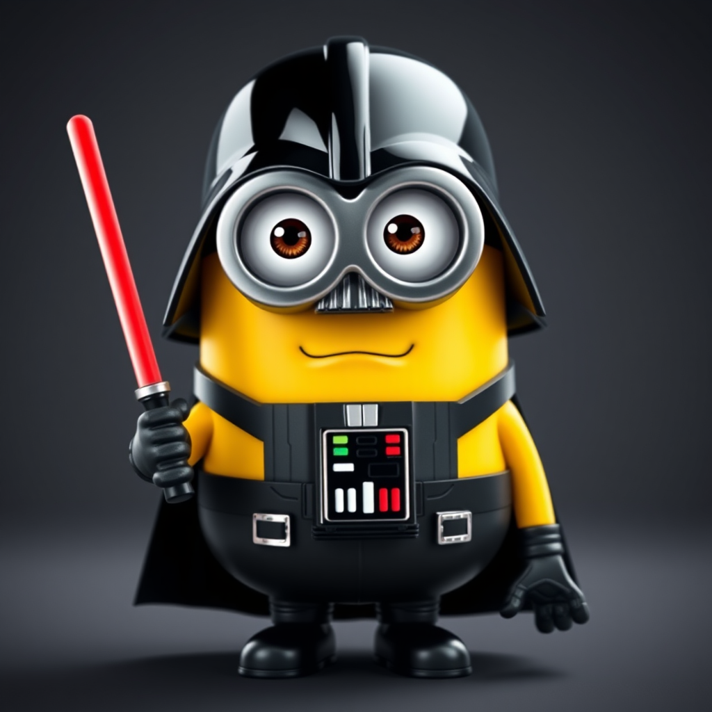 Darth Vader becomes a minion in Star Wars.