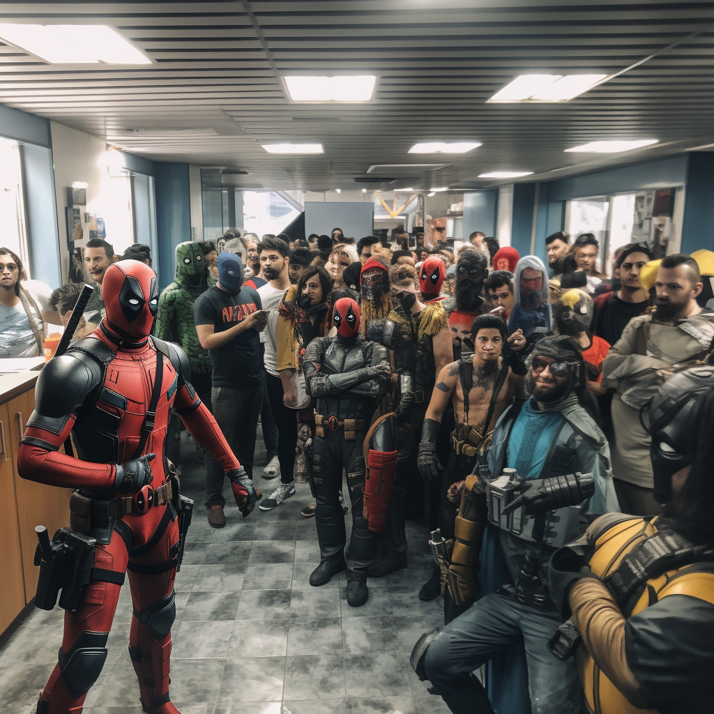 Deadpool 2 Cosplay at Comic-Con Captured on iPhone