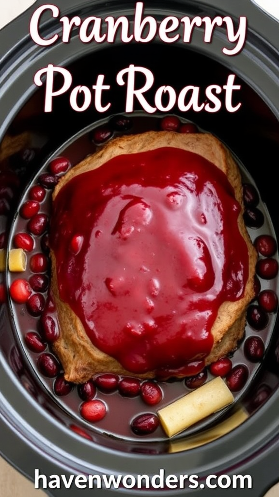 Delicious Cranberry Pot Roast in Crockpot Image