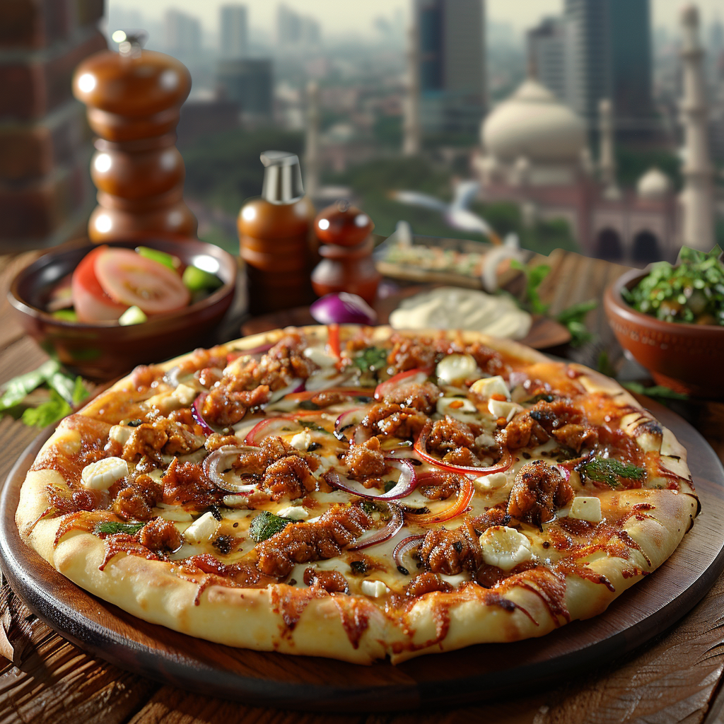 Delicious Fusion Pizza: New York-Lahore Inspiration