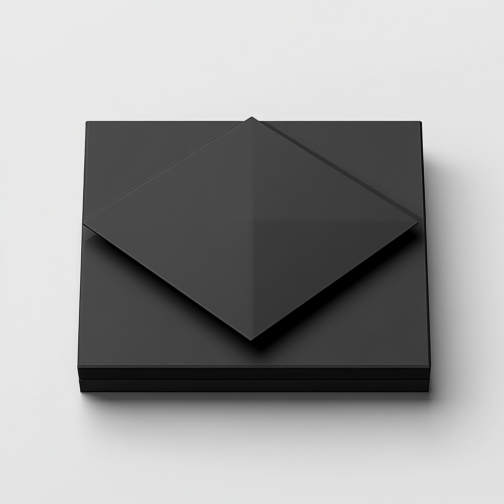 Design flap product box for Mont Men, square shaped, minimalist.