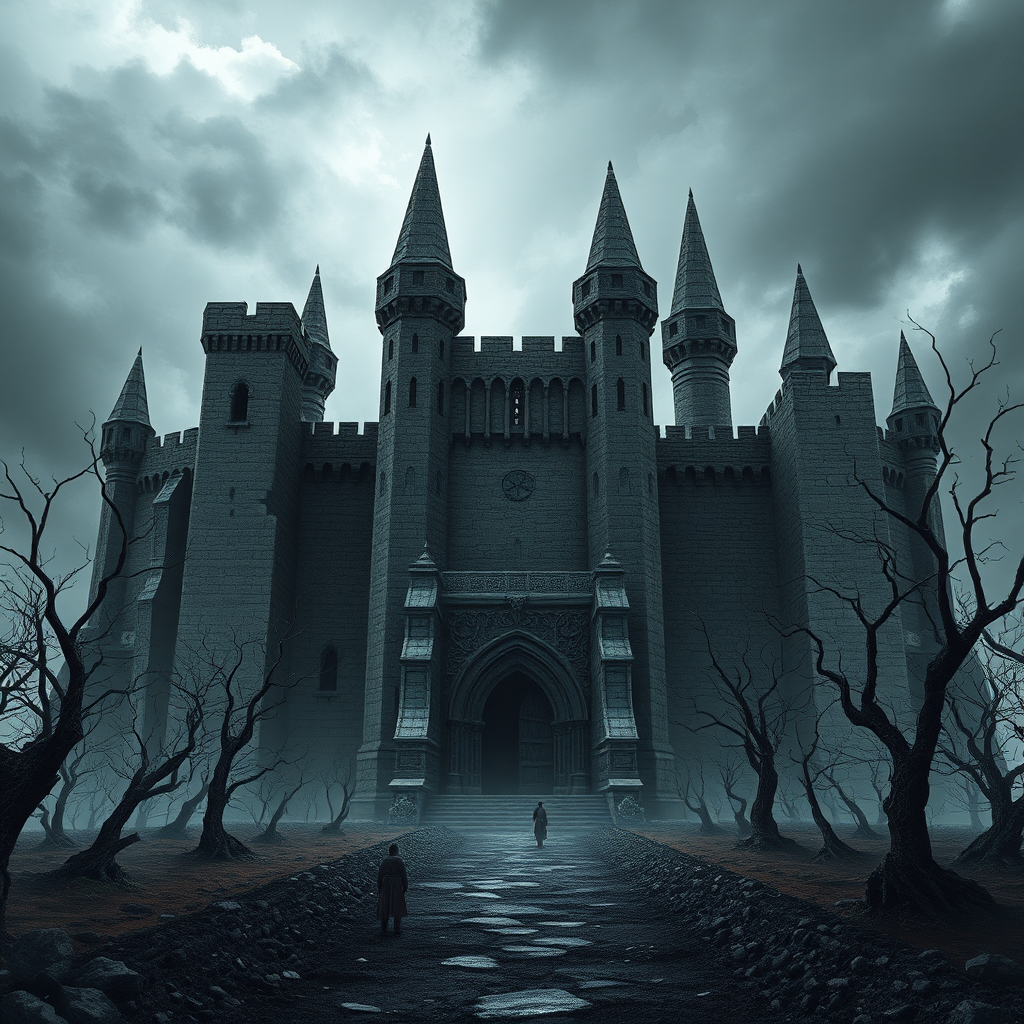 Desolate Harrenhal Castle: A Cold, Ominous Fortress