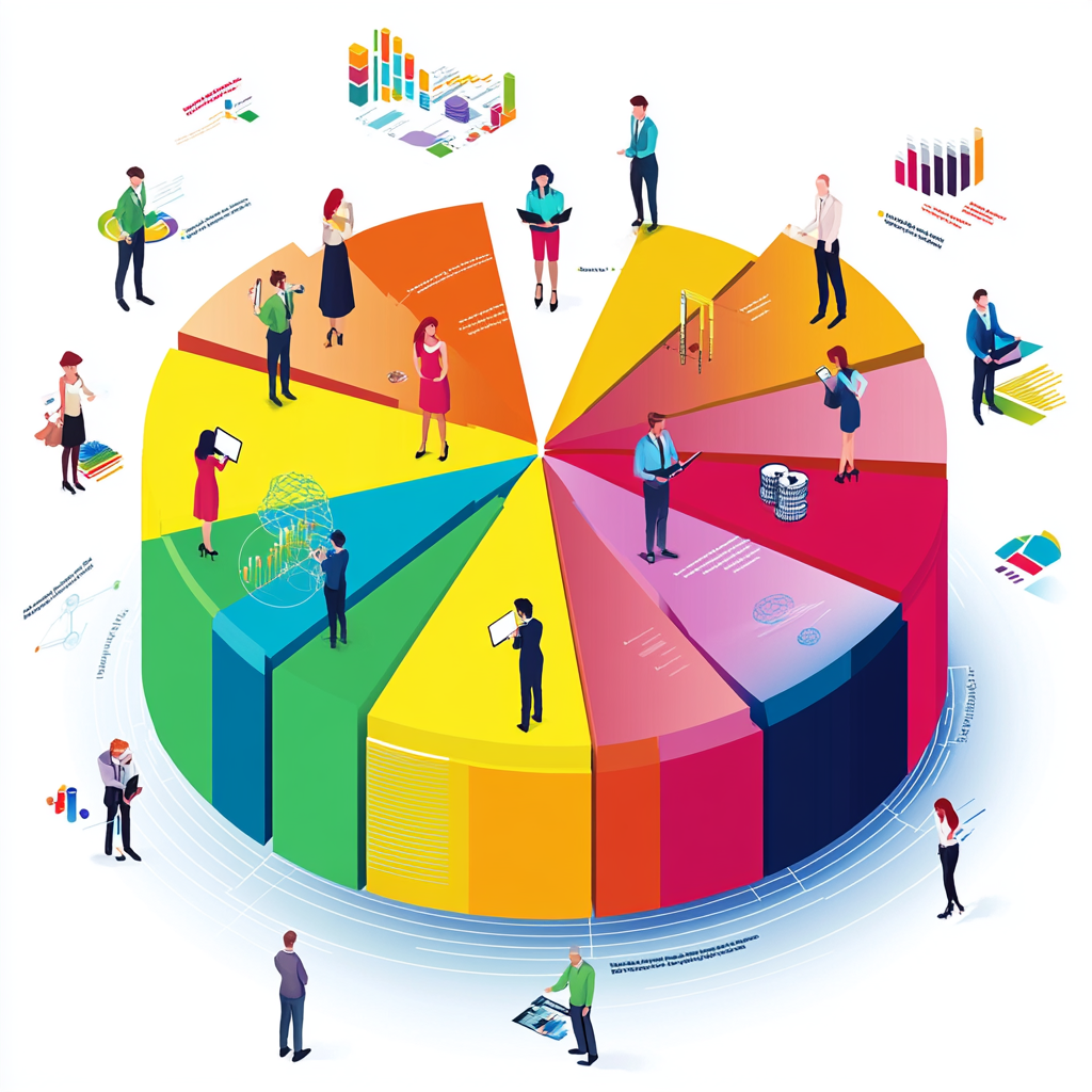 Detailed infographic showcasing demographic segmentation by age, gender, occupation.