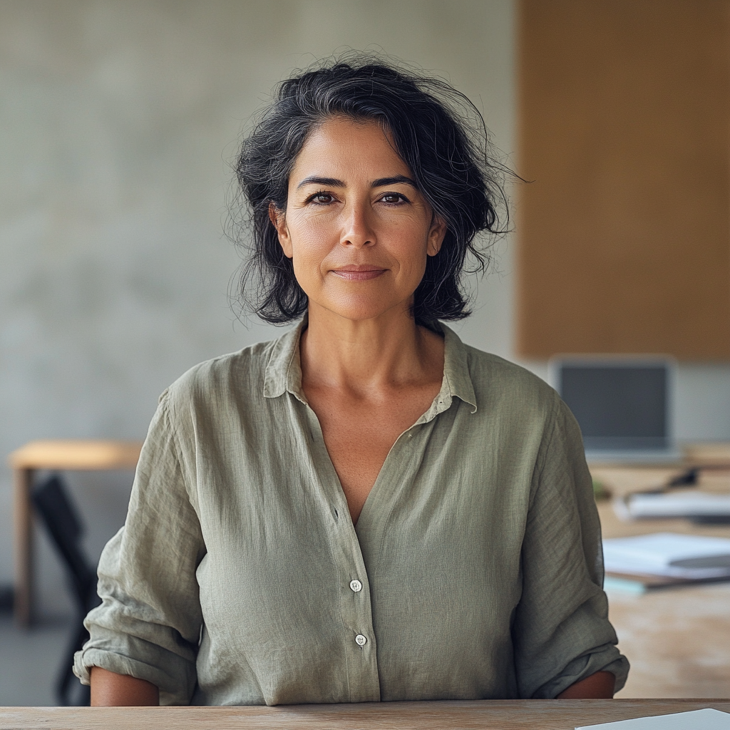 Nicaraguan woman in office setting