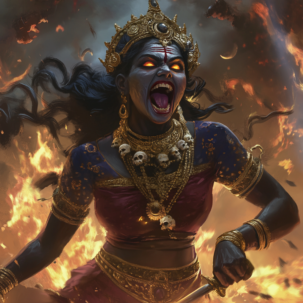 Devi Kali, the Fierce Warrior Queen of Chaos