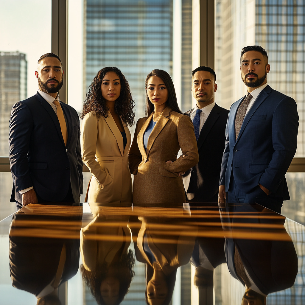 Diverse Legal Team of Confident Executives Ready