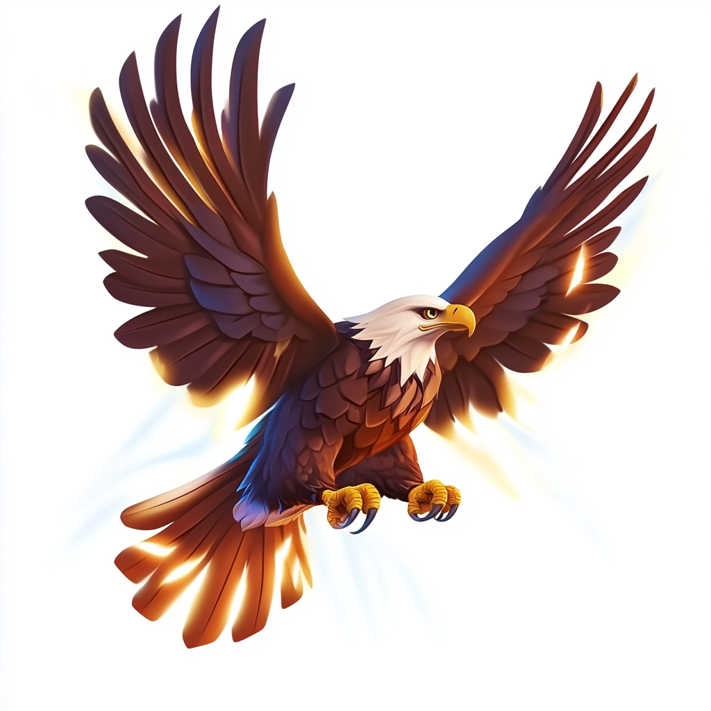 Eagle Soaring in Sunset: Slot Game Icon