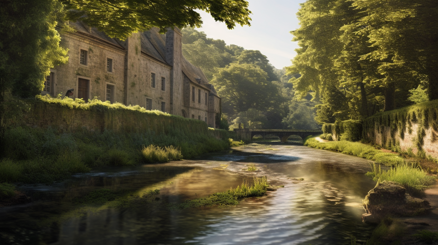 Early Morning at the Esch-sur-Sûre River, Luxembourg